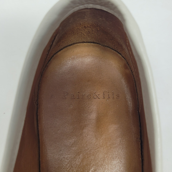 Paire & Fils Loafers Mens EU39 US6 Champagne Beige Suede L'Embellie Casual Work - Picture 9 of 14